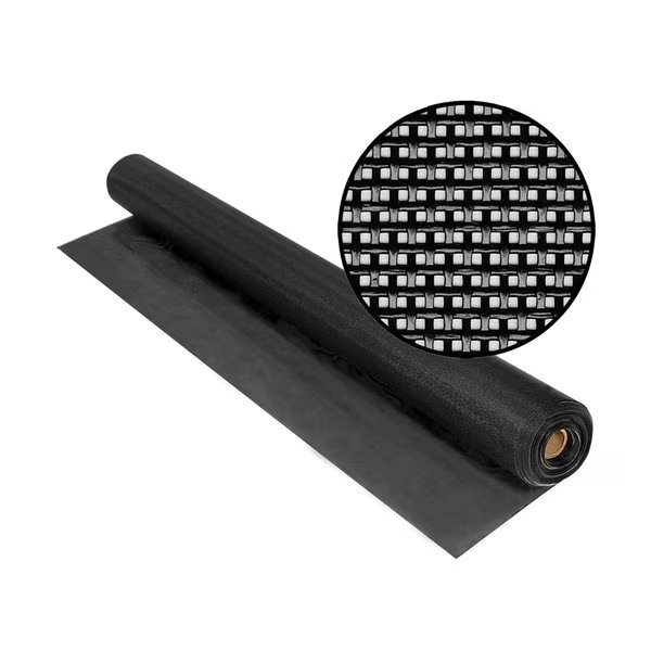 Vinylcoated Polyester Exterior Shading Fabric, Blocks 80 Heat, 36x25', Black, One Roll, Phifer, Mfr#: 3030803